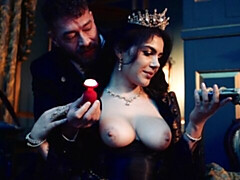 デカチン, デカパイ, フェラチオ, 茶髪の, バック, 毛深い, 自然山雀, オマンコ