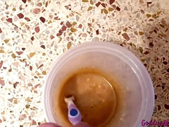 素人, 浴室, 言葉責め, 女, 食べ物, 愛人, 乳首, オッパイの