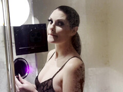 Arsch, Bad, Hinter den kulissen, Schwarz, Hotel, Ehemann, Lingerie, Titten