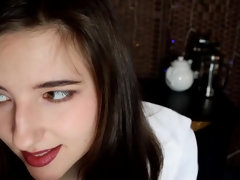 Leie, Grosse titten, Blasen, Braunhaarige, Handjob, Pov, Sekretärin, Titten