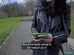 Amerikaans, Kont, Pijpbeurt, Bruinharig, Buiten, Doordringend, Gezichtspunt, Openbaar