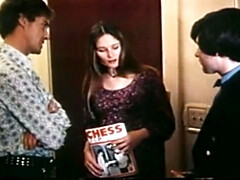 フェラチオ, 茶髪の, ヨーロピアン, オナニー, オージー, ティーン, 三人, ヴィンテージ