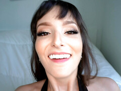 アメリカ人, デカパイ, 着衣女と全裸男, 衣服着たままセックス, 口内発射, ドレス, ハードコア, ヒール
