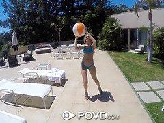 Blonde, Sucer une bite, Faciale, Hd, Massage, De plein air, Pov, Criant