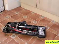 Pijpbeurt, Brits, Latex, Ondergoed, Rijpe lesbienne, Moeder die ik wil neuken, Kut duiken, Kousen