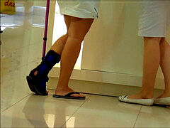 doll sprained ankle sock crutches