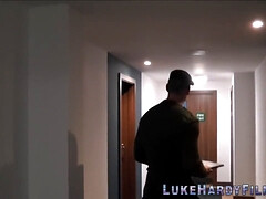 Kinky British babes Kitty Cream and Luke Hardy take turns riding his hard cock