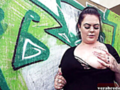 Belle grosse femme bgf, Gros cul, Rondelette, Allemand, De plein air, Public