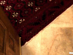 デカ尻, デカパイ, ブロンド, フェラチオ, チン, 手コキする, 淫乱熟女, 自然山雀