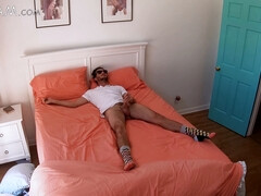 Blinded stepbro lets Kiara Cole ride his big cock in HD 4K video