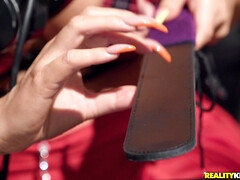 Tetas grandes, Negro, Mamada, Atragantadas, Masturbación, Aceite, Perforación, Nalgadas