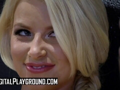 Gros cul, Gros seins, Blonde, Tir de sperme, Queue, Hd, Lesbienne, Rugueux