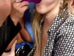 Anal, Rubia, Hd, Lesbiana, Lencería, Medias largas, Tetas, Juguetes