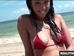 Reality Kings - Surfer mega-slut Adrianna Lily takes some pecker on vacation
