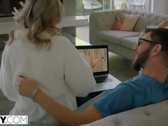 Anal, Cul, Gros cul, Blonde, Sucer une bite, Tir de sperme, Queue, Faciale