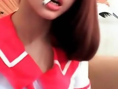 Asiático, Japonés, Fumando