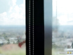 Arsch, Grosse titten, Blondine, Absätze, Natürlichen titten, Muschi, Tätowierung, Tanga