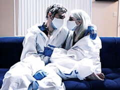 Arsch, Blondine, Blasen, Lingerie, Milf, Tätowierung, Uniform