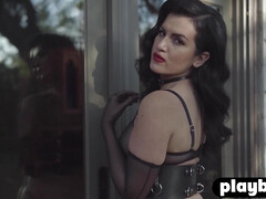 Arsch, Grosser arsch, Grosse titten, Braunhaarige, Hd, Lingerie, Erotischer film, Solo