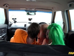 フェラチオ, 車, アウトドア, 濡れ