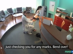 Leie, Arzt, Hundestellung, Handjob, Krankenschwester, Büro, Muschi, Spanner