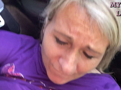 Kont, Blond, Pijpbeurt, Auto, Reusachtig, Italiaans, Natuurlijk, Buiten