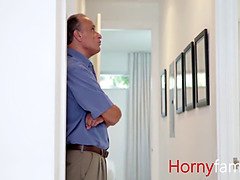 Mother locks grandpa up in a room & pounds son