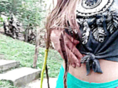 Мастурбация, Оргазм, На природе, Игрушки