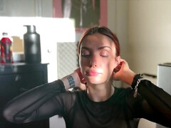 Amateur, Mamada, Semen en la boca, Garganta profunda, Novia, Pov, Pelirrojo, Adolescente