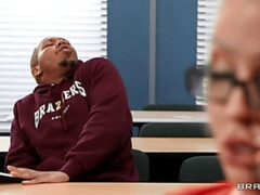 ブロンド, フェラチオ, 顔射, 眼鏡, ヒール, 巨大, 淫乱熟女, オッパイの