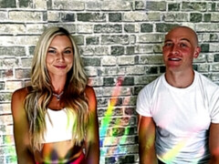 お尻, デカ尻, ブロンド, フェラチオ, バック, 手コキする, 淫乱熟女, スポーツ