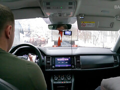 Amateur, Voiture, Tromperie, Bâillonner, Hd, De plein air, Fessée