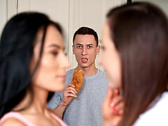 Kristy Black and Mindy are getting penetrated from behind