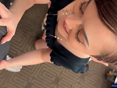Anal, Gros cul, Sucer une bite, Brunette brune, Éjaculation interne, Hd, Criant