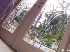 デカパイ, ブロンド, フェラチオ, 巨乳な, イく瞬間, チン, ハードコア, オッパイの