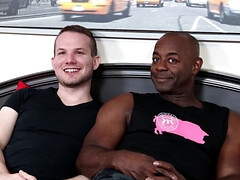 Grosser schwanz, Schwarz, Blasen, Kehlenfick, Hundestellung, Schwarz, Schwul, Behaart