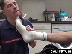 Leie, Blasen, Kehlenfick, Fetisch, Schwul, Handjob, Hardcore, Tätowierung