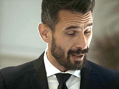 フェラチオ, 彼氏, 茶髪の, 顔射, 驚き