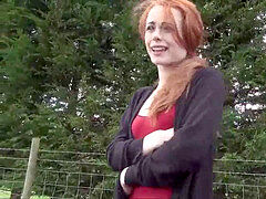 素人, フェラチオ, 茶髪の, 車, ヨーロピアン, アウトドア, 公共