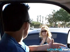 素人, デカチン, デカパイ, ブロンド, フェラチオ, 顔射, フェティッシュ, ハードコア