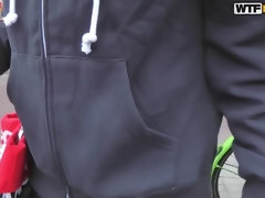 アナル, 茶髪の, ヒール, 下着, アウトドア, ピアス, 公共