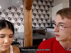 18 ans, Sucer une bite, Brunette brune, Hd, Pov, Réalité, Fils, Adolescente