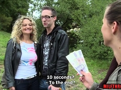 Big tits milf pov with facial