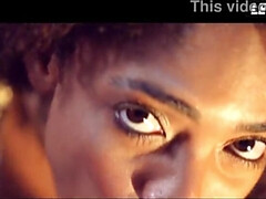 Muddy Gargle From a Curly Haired Ebony Stunner, Slaver Everywhere