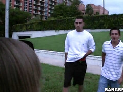 デカチン, ブロンド, フェラチオ, カワイイ, Hd, 天然, 乳首, 三人