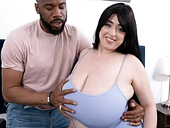 Gorda, Culo grande, Verga grande, Tetas grandes, Mamada, Morena, Estilo perrito, Interracial