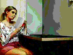 18, ブロンド, Hd, オナニー, 一人, ティーン