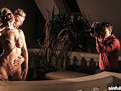 デカ尻, デカチン, デカパイ, ブロンド, フェラチオ, バック, 下着, ショートヘア