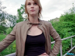 素人, アメリカ人, お尻, フェラチオ, 顔射, ハメ撮り, 公共, 赤毛