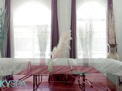 お尻, 舐める尻, 指いじり, キス, レズビアン, なめる, マッサージ, オマンコ